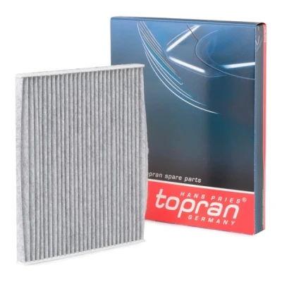 Image de TOPRAN 207 568 Filtre d&#039;habitacle à charbon actif, Cartouche filtrante, avec action absorbant les odeurs 267 220 21 rectangulaire