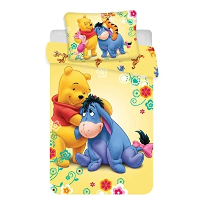 Image de Jerry Fabrics Disney Winnie l&#039;ourson Parure de lit pour bébé Coton Multicolore Taille 40 x 60 + 100 135 cm