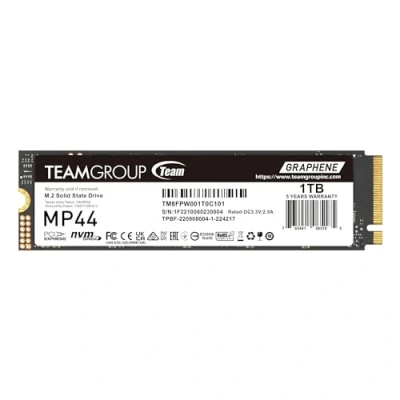Image de TEAMGROUP MP44 Mémoire Cache SLC Gen 4x4 M.2 2280 PCIe 4.0 avec NVMe pour Ordinateur Portable et Bureau NUC NAS SSD Vitesse de Lecture/écriture jusqu&#039;à 7200/6200 Mo/s TM8FPW001T0C101