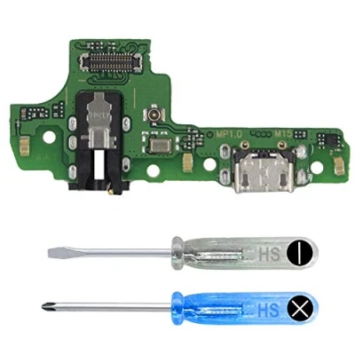 Image de MMOBIEL Connecteur de Charge Compatible avec Samsung Galaxy A10s 2019 Dock Connector Micro USB Jack Audio/Microphone/Antenne Remplacement INCL. Tournevis