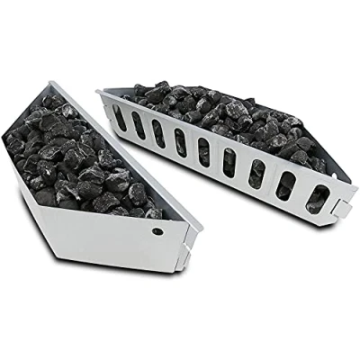 Image de GFTIME Paniers à Charbon Char Basket pour Weber 7403 Barbecues de 47,6 et 67 cm, Panier Chaleur Directe Indirecte, 2 Pack