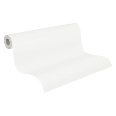 Image de A.S. Création papier peint intissé Greenery uni 10,05 m x 0,53 blanc 367131 36713 1