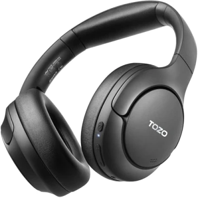 Image de TOZO HT2 Casque Bluetooth sans Fil, 60H Écouteurs Fil 5Mics, Ecoutuers 5.3 Réduction du Bruit Active et Ambiant LED Numérique EQ Personnalisé par App Violet