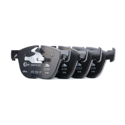 Image de ATE Ceramic 13.0470 7231.2 Jeu de plaquettes frein préparé pour indicateur d&#039;usure, contact signal d&#039;usure exclu BMW: X5, X6