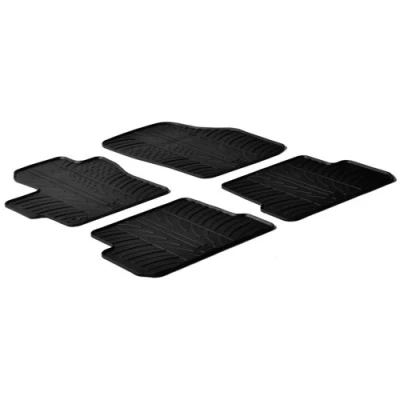 Image de Gledring 0211 Ensemble de tapis sol Caoutchouc avant et arrière 4 noir 750mm 550mm MAZDA: 3 5 portes