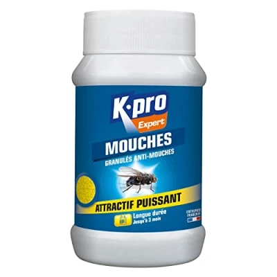 Image de KAPO Granules Anti Mouches Foudroyants 300 gr Idéal pour éliminer les Sans Odeur Attractif Puissant émanation Protection Longue Durée