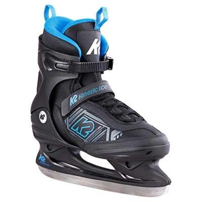Image de K2 Kinetic Ice 25E0230 Patins à Glace, pour Homme, Noir et Bleu, Taille M UE : 42,5 (Royaume Uni 8,5, USA 9,5)