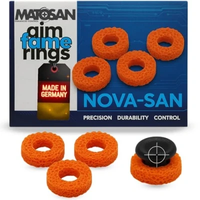 Image de MatoSan® AIMFAME Precision Thumb Stick Ring Aim Assist Anneaux d&#039;amortisseurs Analog Accessoires pour Playstation 5 Xbox One X S Switch PS5 PS4 Controller Sticks Control (Nova 40)