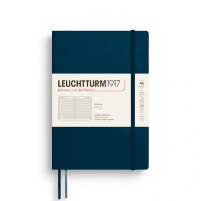 Image de LEUCHTTURM1917 372206 Carnet de notes Medium (A5) 14,5 x 21 cm, Couverture souple, 123 pages numérotees, Deep Sea, ligné