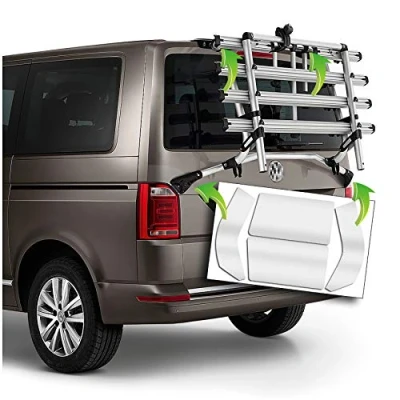 Image de AlphaShield Film de Protection Peinture pour Porte vélos Découpe CAD Autocollant Transparent (FX07 Compatible avec VW T6)