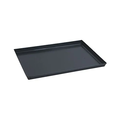 Image de PADERNO 41745 40 Plaque de Cuisson rectangulaire en Fer Noir, antiadhésive, Pratique, Bords Hauts, utilisable comme Plateau, x 30 cm, Hauteur 3 cm