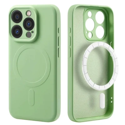 Image de imoshion Coque Couleur avec MagSafe pour iPhone 15 Pro Vert Neuf