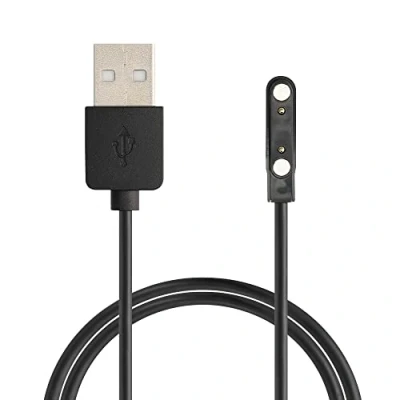 Image de kwmobile Câble USB Compatible avec XPLORA XGO 2 Rechange pour Chargement Smart Watch Chargeur Fitness Tracker Montre connectée Noir