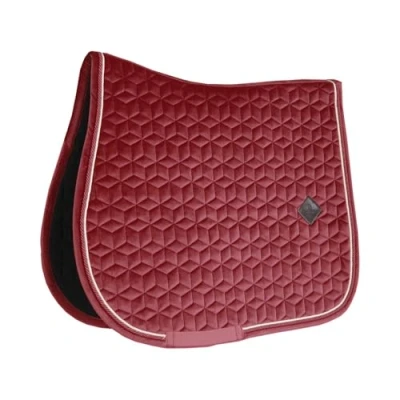 Image de Kentucky Tapis de Selle Velvet Saut Bordeaux Cob
