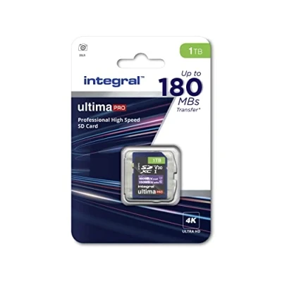 Image de Carte SD 512 Go Integral Vitesse de Lecture vidéo 4K 180 Mo/s et d&#039;écriture 150 SDXC V30 U3 Notre mémoire Haute la Plus Rapide Tous Les Temps