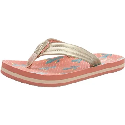 Image de Reef Little Ahi, Tongs fille, Multicolore (Cactus Ctu), 19/20 EU