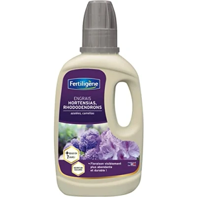 Image de FERTILIGENE FEHOR400 Engrais Liquide Hortensias Azalées 400 ml Floraison visiblement plus abondante en 7 jours Apporte une nourriture équilibrée A base de minéraux Pour 57 L solution diluée