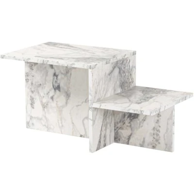 Image de Hanah Home Table Basse, mélamine, Freesia Marble, Taille Unique