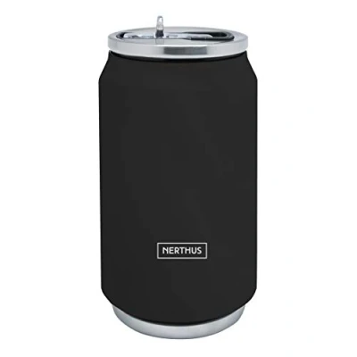 Image de Nerthus Fih 786 Boîte Isolante à Double Paroi Turquoise 330 Ml, Acier Inoxydable, Joint en Silicone, sans Bpa, 18/8