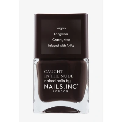 Image de Nails Inc COPACABANA BEACH Vernis à ongles Teinte brune foncée Formule nourrissante avec AHA pour hydratés Pinceau large nail art optimal Vegan, Longue durée &amp; Cruelty Free