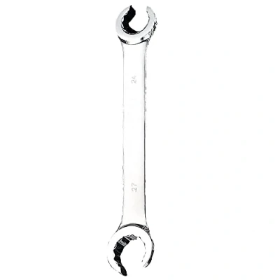 Image de TopHomer Vogueing Outil de frein Clé à anneau ouvert 24 x 27 mm métrique double extrémité évasée pour les espaces difficiles atteindre et confinés