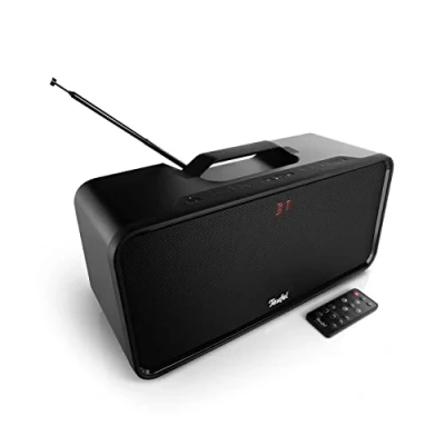 Image de Teufel Boomster Enceinte Streaming avec Bluetooth apt X Robuste, système Audio stéréo 2.1, Radio Dab+ et imperméabilité IPX5 Noir