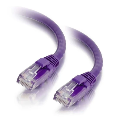 Image de Cables To Go Câble de brassage sans accroc Cat5e 350 MHz 1 m Mauve