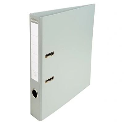 Image de Exacompta Réf. 53540E 1 Classeur à levier A4 Prem&#039;Touch Dos de 50 mm Mécanique 55 Dimensions extérieures : 32 x 29 5 cm Format classer Coloris Gris