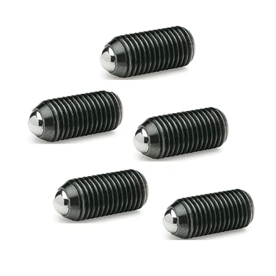 Image de Ganter Normelemente GN 615.3 M8 K 3 Douille hexagonale à ressort Noir Gewinde D1 : Lot de 5 pièces