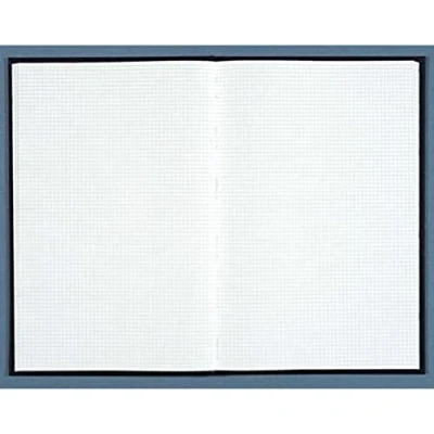 Image de Le Dauphin Réf. 654D 1 Registre Dimensions 29,7 X 21 cm Format A4 imprimé quadrillé 5x5 petits carreaux papier intérieur 90 grammes 400 pages couverture rigide en toile noire
