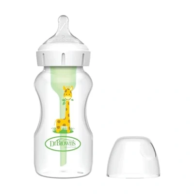 Image de Biberon bouche large 270 ml Girafe PP Options + tétine N2