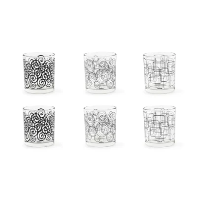 Image de Excelsa Magic Black Lot de 6 verres à eau, verre, capacité 260 ml.