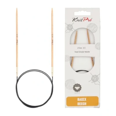 Image de KnitPro Basix Aiguilles à Tricoter circulaires Fixe épingles, Bouleau, Multicolore, 40 cm x 2,75 mm