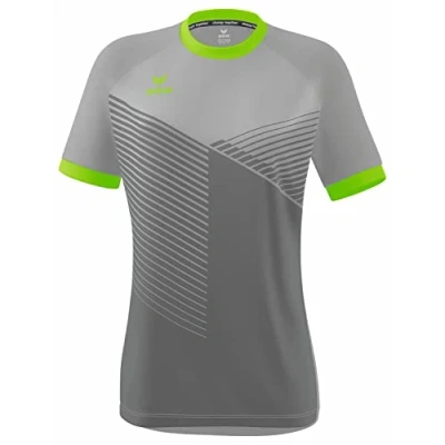 Image de Erima Mantoue Maillot, Gris argenté/Gecko Vert, Taille 34 Femme