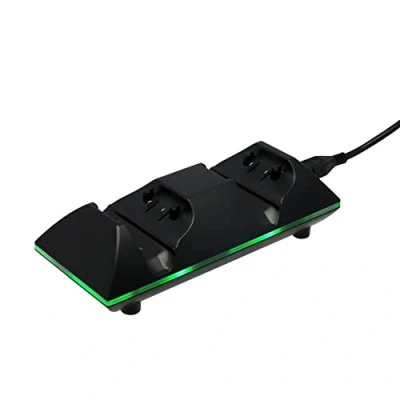 Image de Konix Mythics Station de Charge + 2 Batteries pour manettes Xbox One Autonomie jusqu&#039;à 20 h Recharge Rapide Connexion USB Noir
