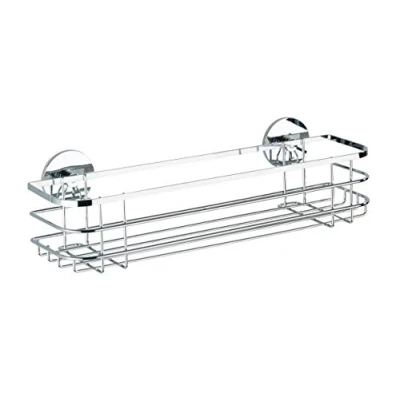 Image de WENKO Turbo Loc® étagère Maxi Acier INOX Fixer sans percer Brillant