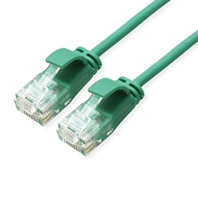 Image de ROLINE Câble patch UTP DataCenter cat.6A (Class EA), LSOH, slim, vert, 0,3 m