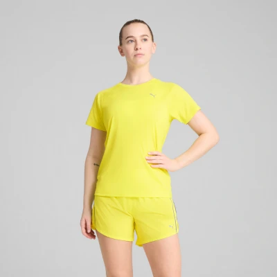 Image de Puma RUN Velocity TEE Tshirt de sport, Femme, Taille: Small, Lemon sherbert