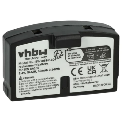 Image de vhbw 1x Batterie Compatible avec Sennheiser HDI 302, Set 810, 820, 810 S, 820 S Casque Audio, écouteurs sans Fil (60mAh, 2,4V, NiMH)