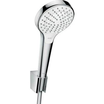 Image de Hansgrohe Croma Select S Vario 26421400 Set Porter Blanc/chromé 1,25 m, Douchette/Flexible m/Porteur