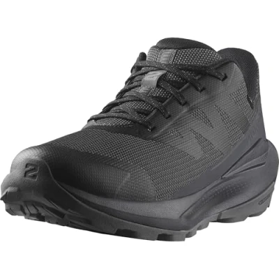 Image de Salomon Elixir Tour Chaussures Imperméables de randonnée pour Femme, Confort Optimal, Déroulé Souple, Imperméabilité, Black, 43 1/3