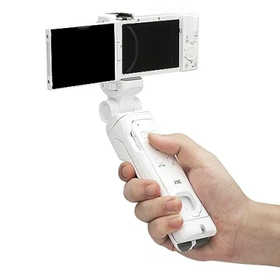 Image de JJC Poignée de Prise Vue avec télécommande Bluetooth RMT P1BT Amovible pour Sony A7 IV ZV E10 1 1F a7R V III a1 a9 a9II A7C II, R, A7SIII a6600 a6400 a6100 RX100VII