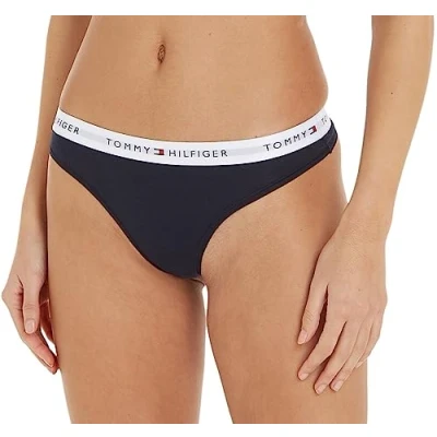 Image de Tommy Hilfiger String Femme Tanga, Gris (Light Grey Heather), L