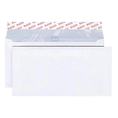 Image de Elco 60281 Boite de 500 enveloppes sans fenêtre Format DL Blanc