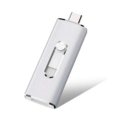 Image de RAOYI Clé USB C 64 Go, 2 en 1 et 3.0(Gén 3.1) OTG Flash Drive, Clef Type 64Go pour Windows Mac OS PC, Chromebook Pixel, Huawei Matebook (Argent)