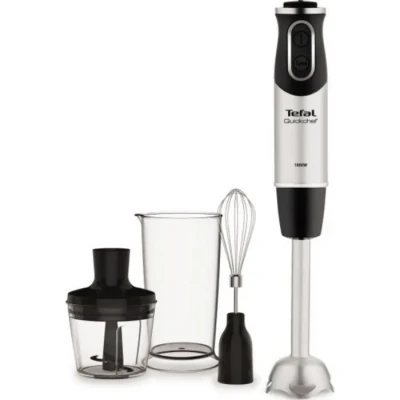 Image de Tefal HB6568 Mixeur plongeant 0,8 l 1 000 W en acier inoxydable Noir 0,5