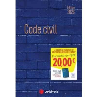Image de Code civil 2026 Jaquette Blue wall (Relié)