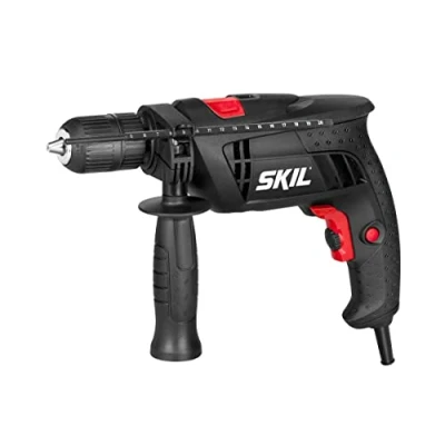 Image de Skil 6290AA Perceuse à Percussion avec Mandrin Autoserrant (710W, Variateur de Vitesse, Poignée, Butée profondeur, Set d&#039;accessoires 3 pièces)