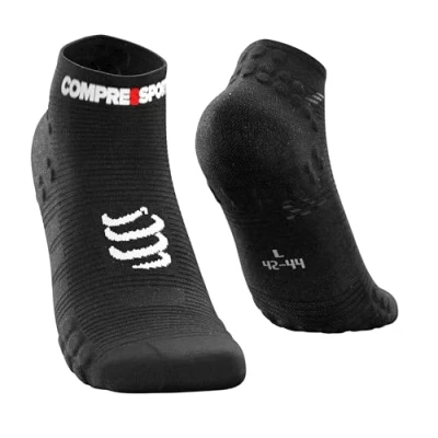 Image de COMPRESSPORT Homme Pro Racing Socks V3.0 Low Chaussette Running, Noir, 45 48 EU