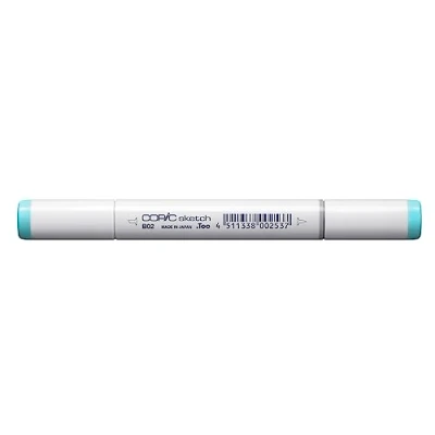 Image de COPIC Sketch B02, Robin&#039;s Egg Blue, Twin Marker avec une pointe moyenne et pinceau
